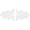 Ekena Millwork Zoe Architectural Grade PVC Ceiling Medallion, 30"W x 20"H x 3"ID x 9 1/4"C x 1"P, Two-Piece CMP30X20ZE2-03000 - alternate 2